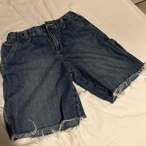dark blue jorts